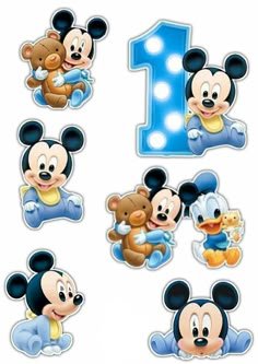 Mickey Mouse  Birthday sticar picture